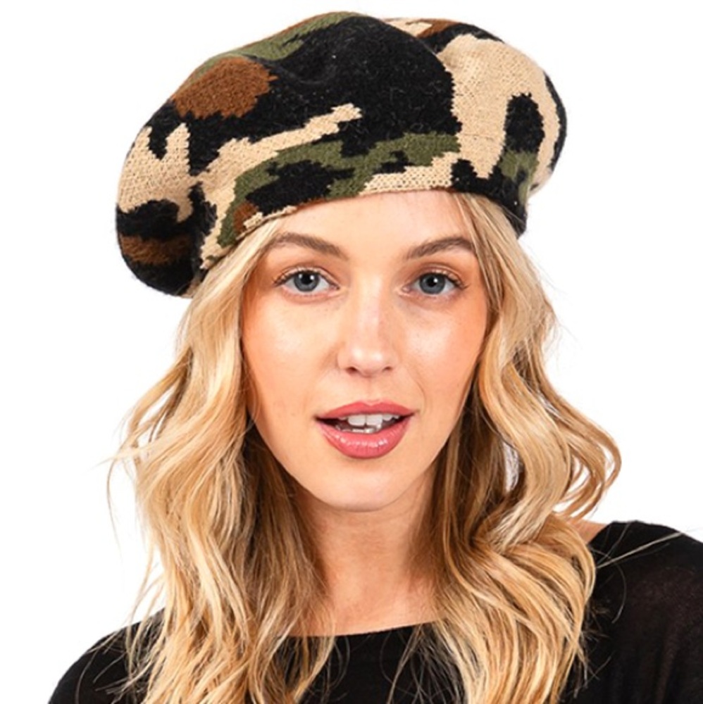 Camouflage French Beret Hat